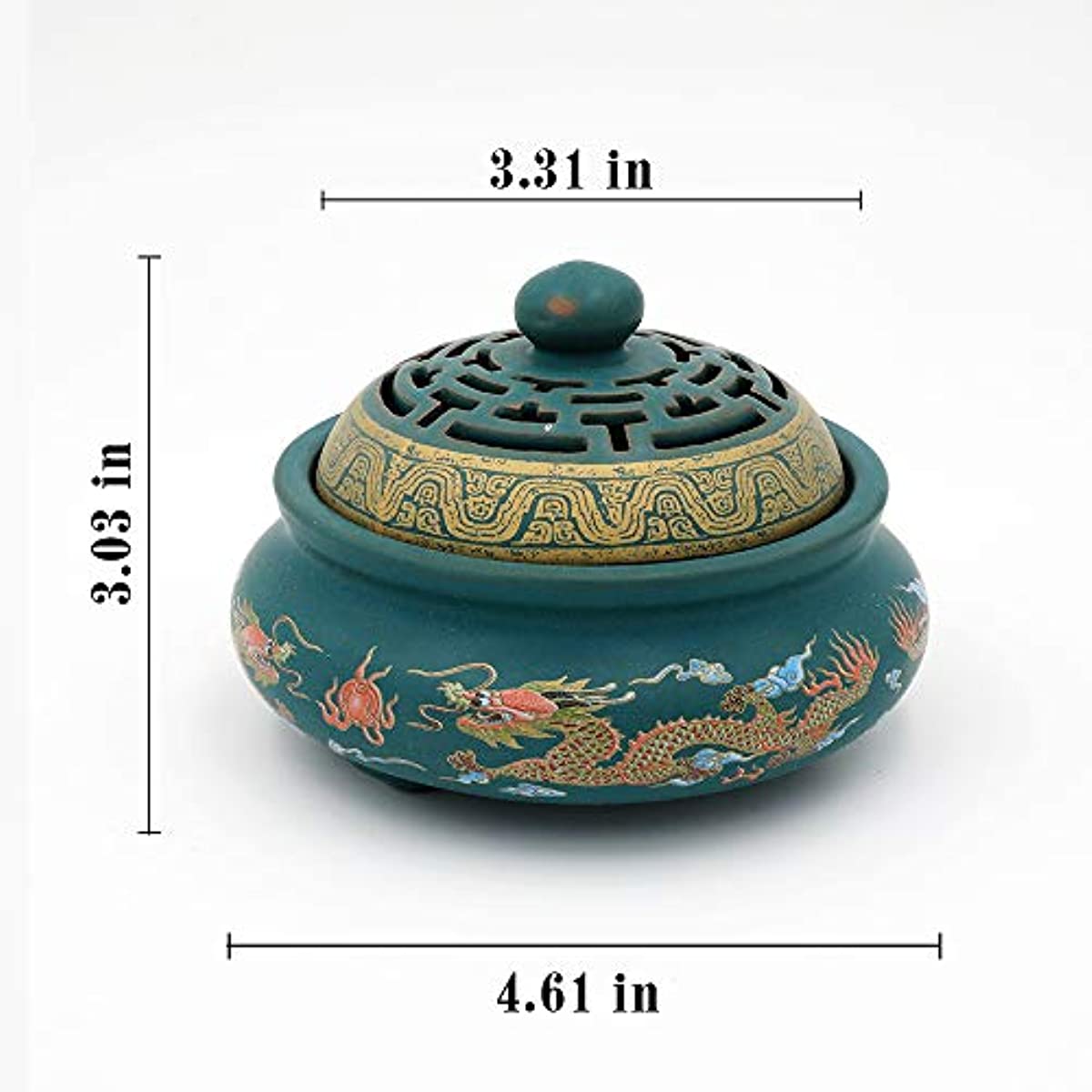 Ceramic Incense Burner Incense Coil, Incense Holder for Cones, Stick, Air Purification, Home Decoration, Aromatherapy, Meditation, Relaxation