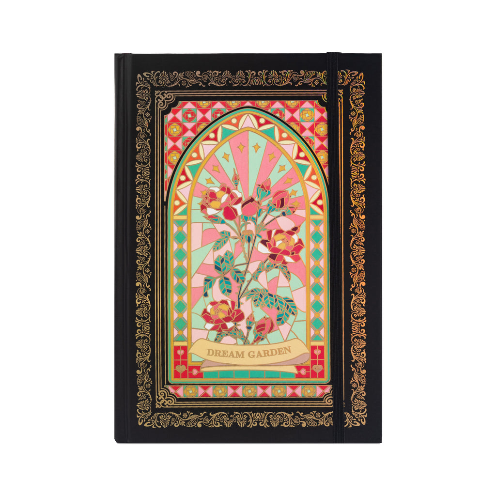 A5 Black & Pink Holographic Cardboard Notebook