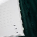A5 Wind Flowers Hardcover Lined Notebook Page Detail, 7mm Ruled Lines with Page Numbers