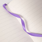 B6 Purple Rose Embossed Vegan Leather Journal, Ribbon Bookmark Detail, 100gsm Lined Paper