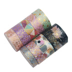 Starry Night Gold Foil Washi Tape Set