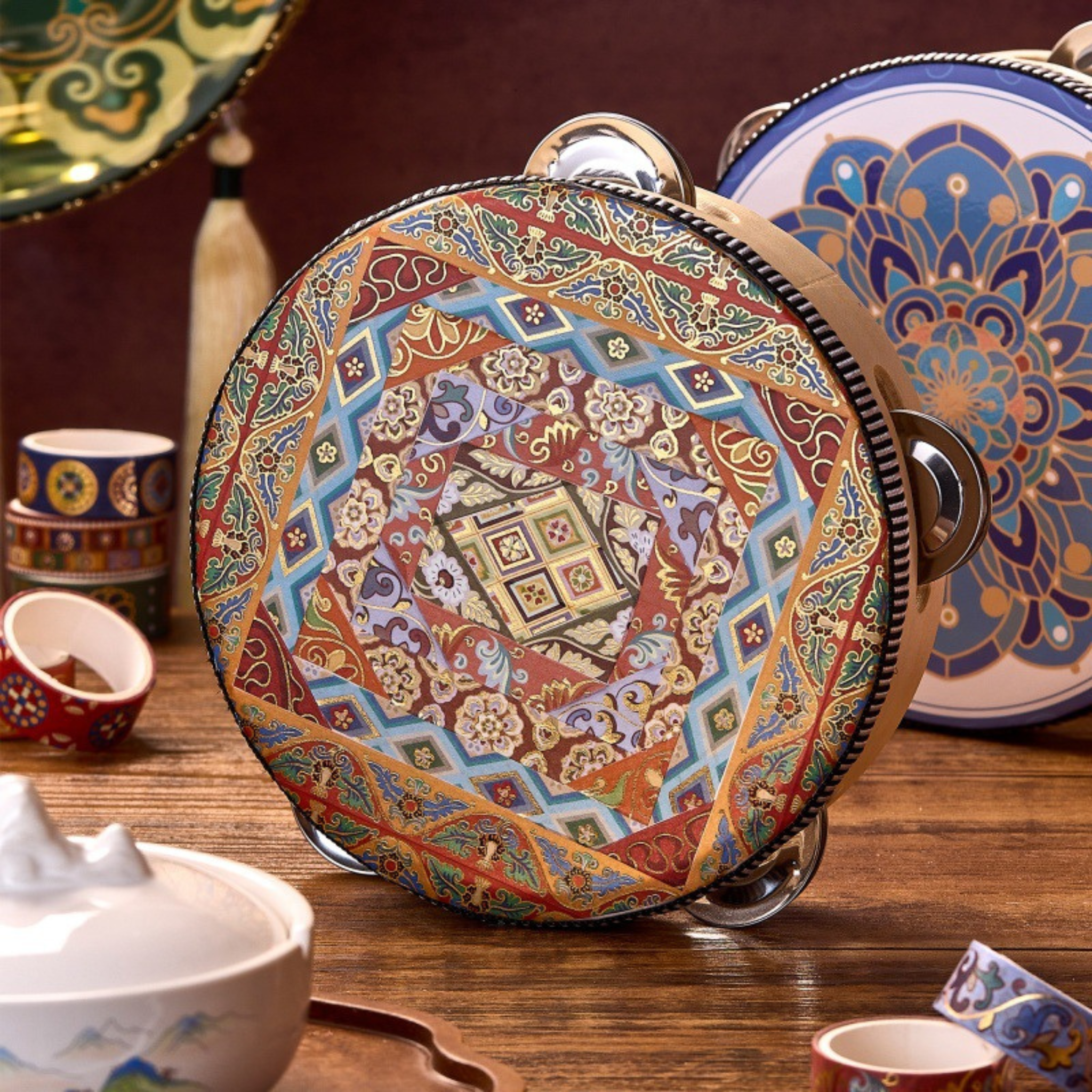 Dunhuang Series Gold Foil Washi Tape Set