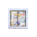 Floral Dream Gold Foil Washi Tape Set 12 Rolls, Blue Floral Style Gift Box Display