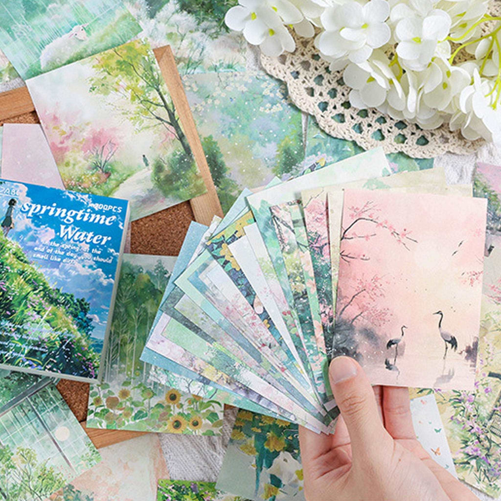Decorative scrapbook paper sheets for journaling