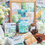 Colorful decorative journal scrapbook paper sheets