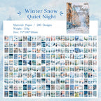 Winter decorative journal scrapbook paper sheets