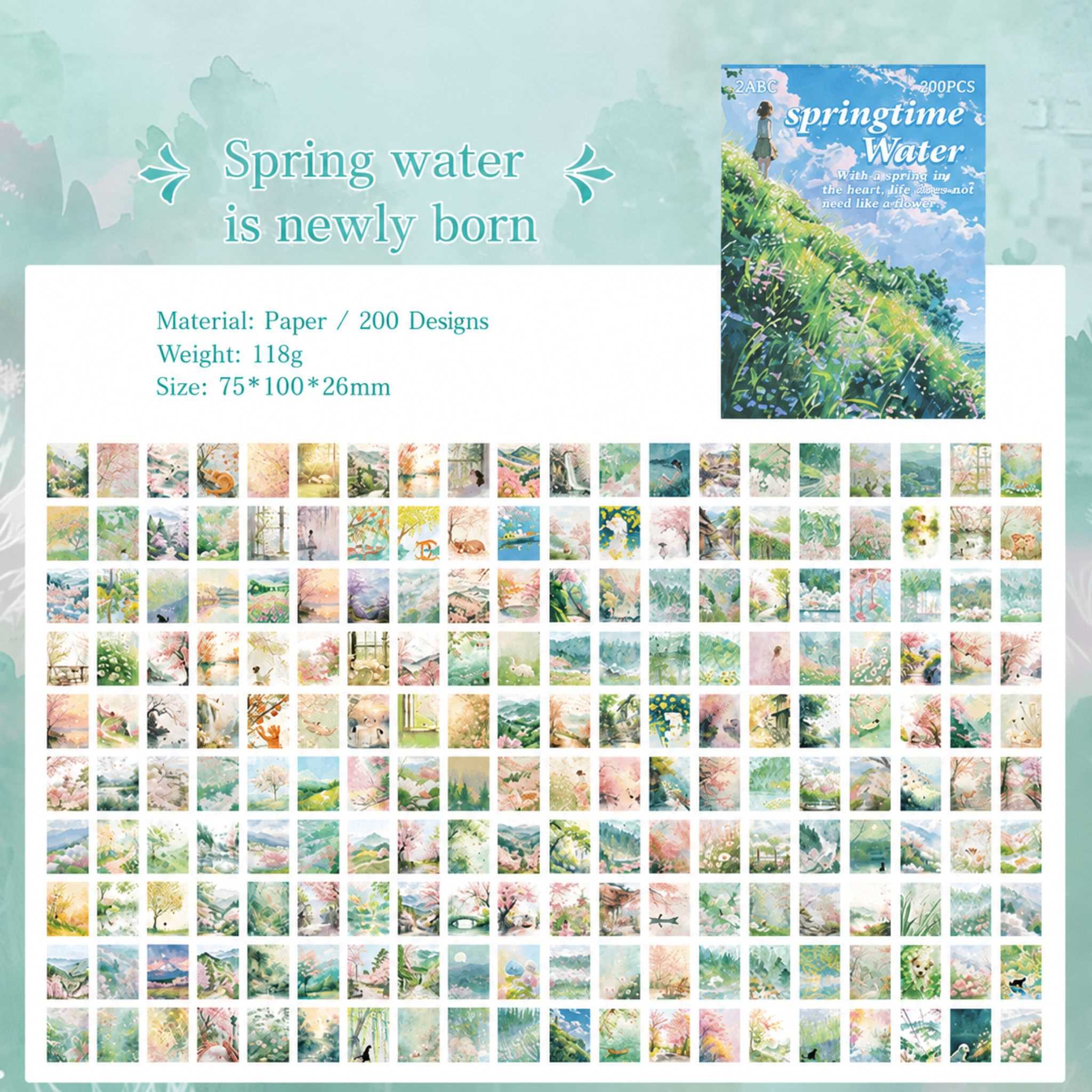 spring decorative journal scrapbook paper sheets