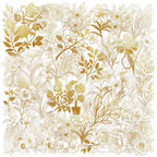 Gold Foil Floral PET Stickers