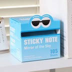 Blue PET sticky notes with gradient pearl finish