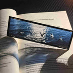 Film frame acrylic bookmark – seagulls over ocean waves