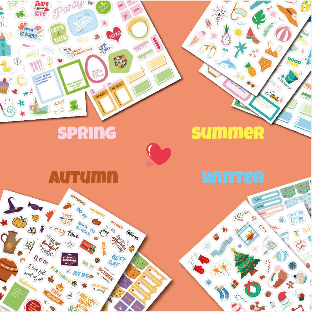 Seasonal Planner Art Paper Sticker Set