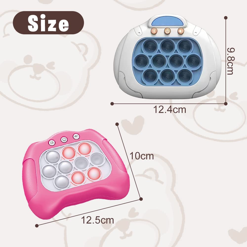 Decompression Breakthrough Puzzle Game Machine, Stress Relief Toys Puzzle Button Gopher Game Machine Palm Hands-on Speed Toys for Kids Adults 3+ Year Boys/Girls