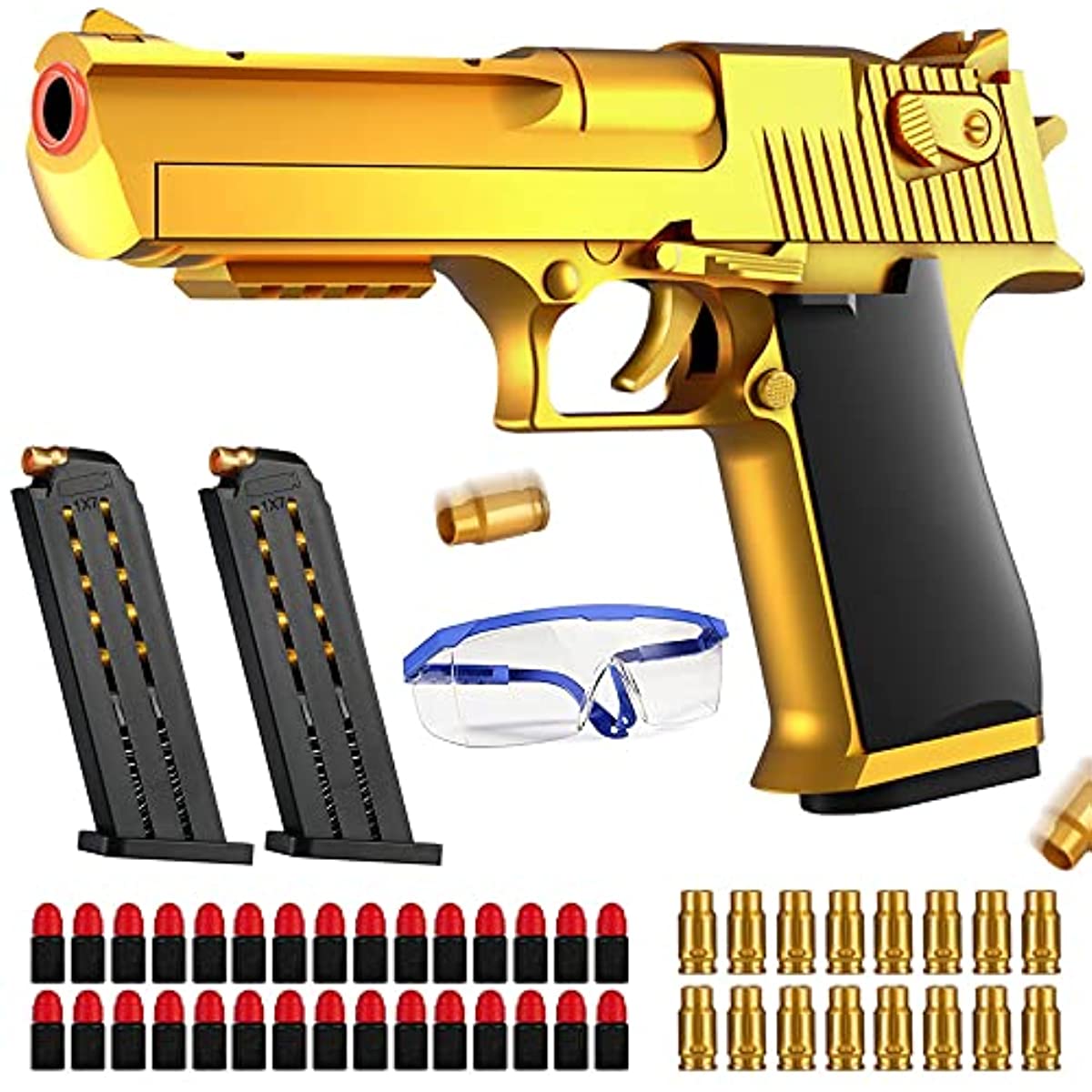 Toy Gun, Shell Ejection Soft Bullet Toy Gun Pistol, Gifts for Boys and Girls Ages 6+