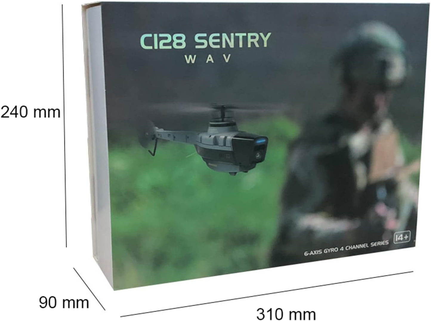 2.4G Remote Control Helicopter with 720P Camera, RC ERA 4CH 6-Axis Gyro, Altitude Hold, Optical Flow Localization, Flybarless RTF Sentry Helicopter, for Kids and Beginners