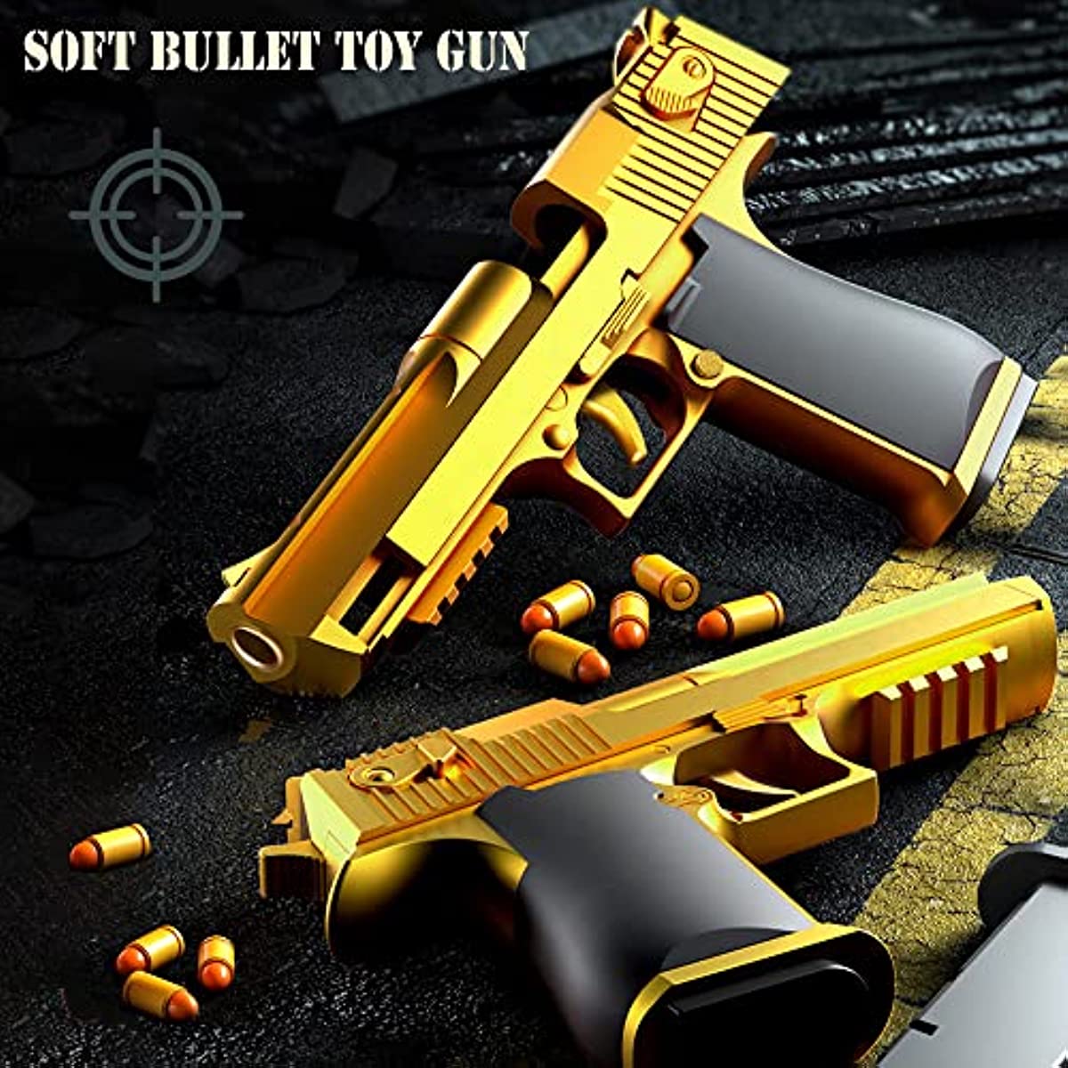 Toy Gun, Shell Ejection Soft Bullet Toy Gun Pistol, Gifts for Boys and Girls Ages 6+