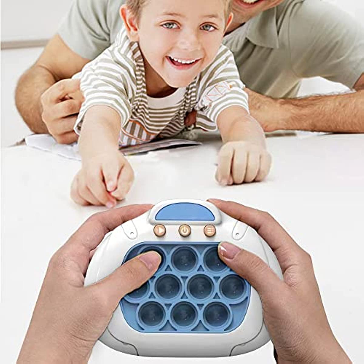 Decompression Breakthrough Puzzle Game Machine, Stress Relief Toys Puzzle Button Gopher Game Machine Palm Hands-on Speed Toys for Kids Adults 3+ Year Boys/Girls