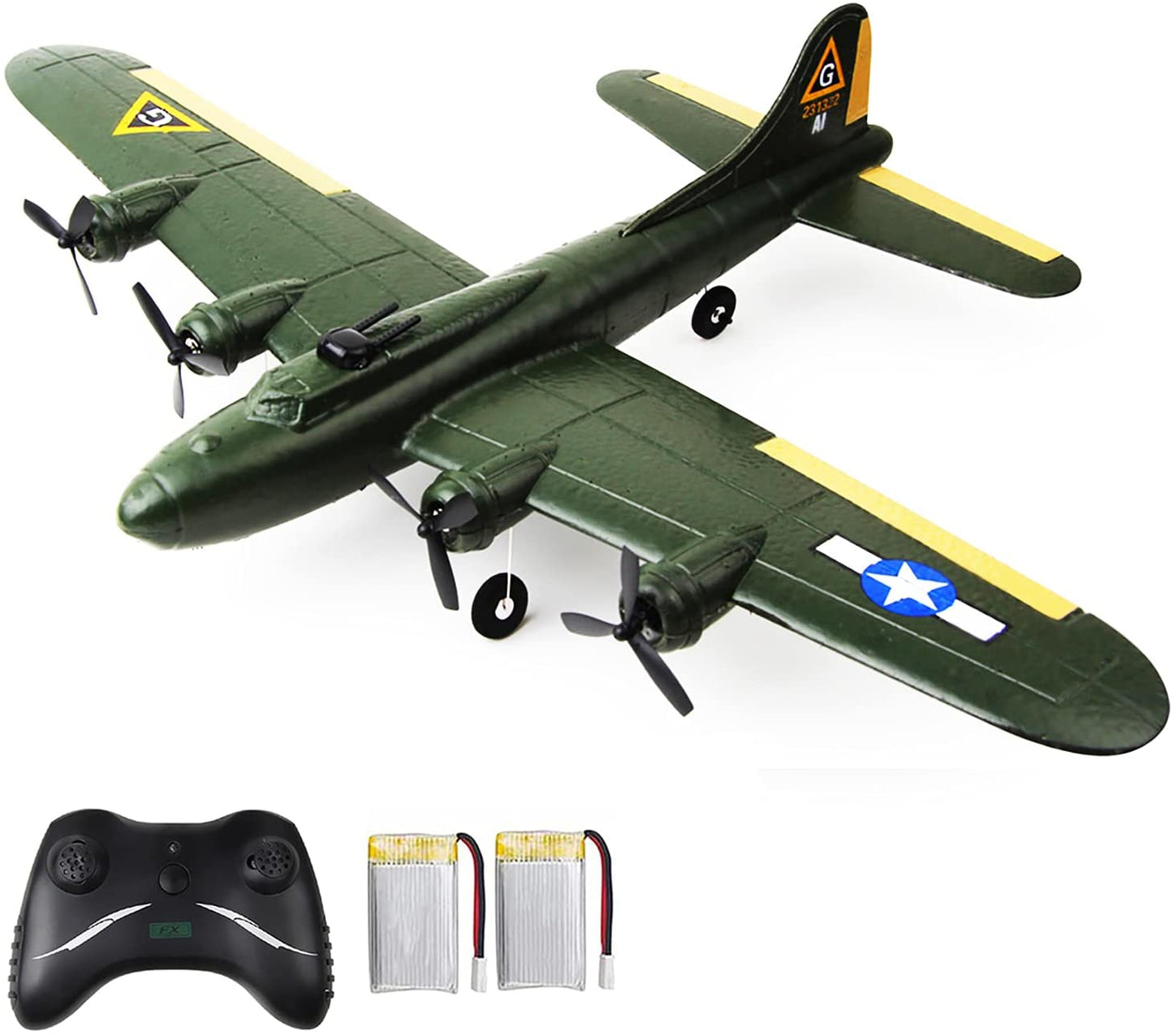 B-17 RC Plane Ready to Fly, Easy to Fly RC Glider for Kids & Beginners, Hobby Remote Control Airplane for Adults, RC Airplanes for Boys