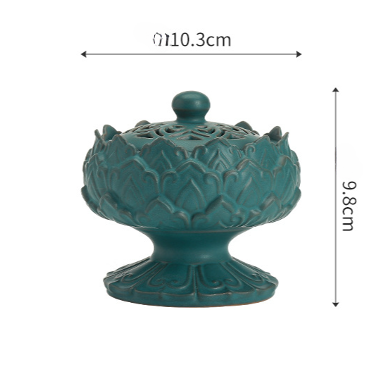 Ceramic Incense Burner Lotus Plate Incense Burner Vintage Sandalwood Incense Incense Burner Home Indoor