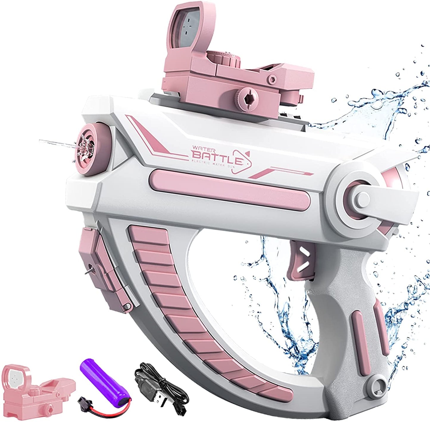 Electric Water Gun Automatic 32 Ft Range Water Guns for Kids Water Guns for Adults Toy for Outdoor Pool Party Beach Outdoor Activity