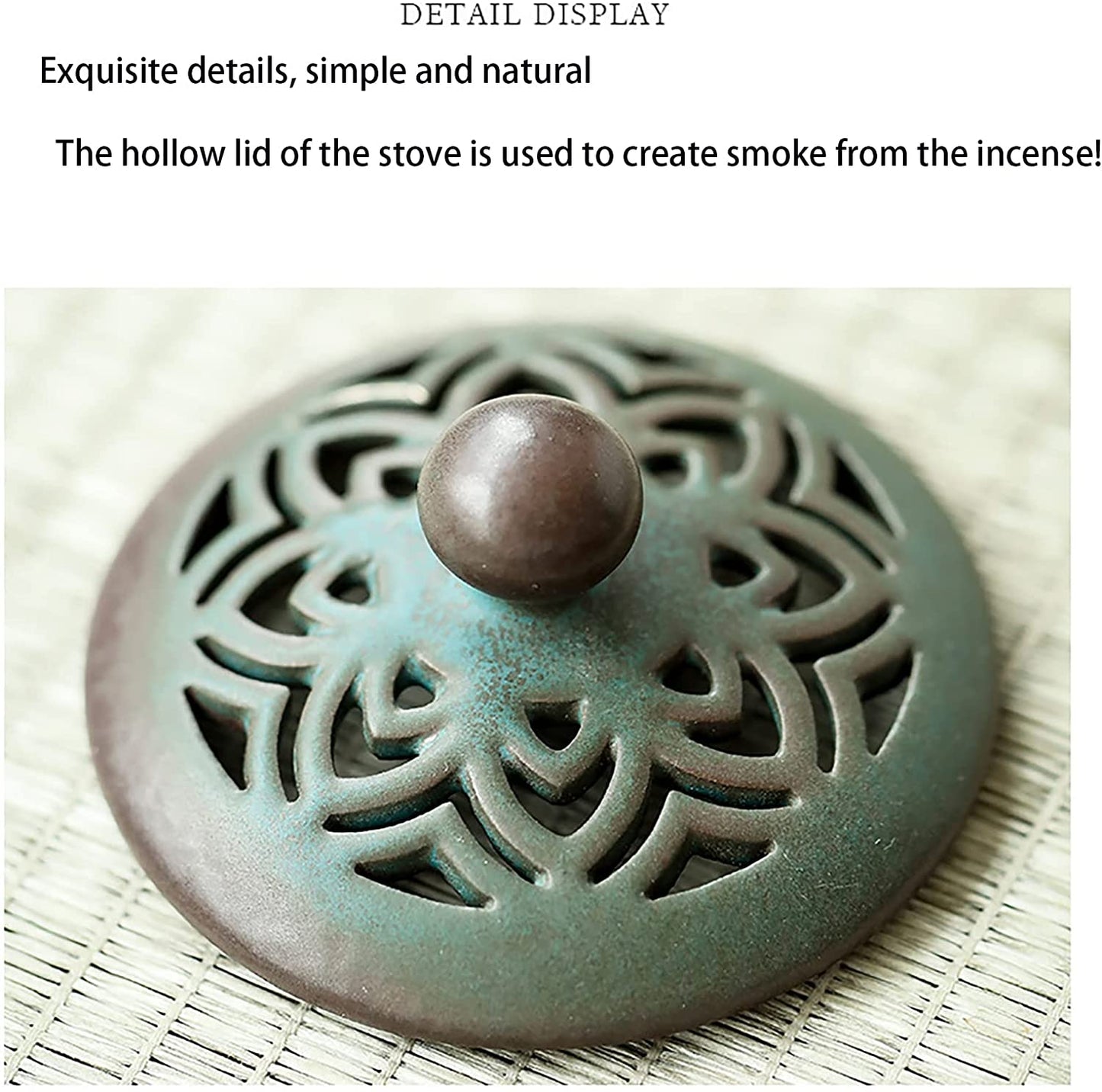 Ceramic Incense Burner Lotus Plate Incense Burner Vintage Sandalwood Incense Incense Burner Home Indoor