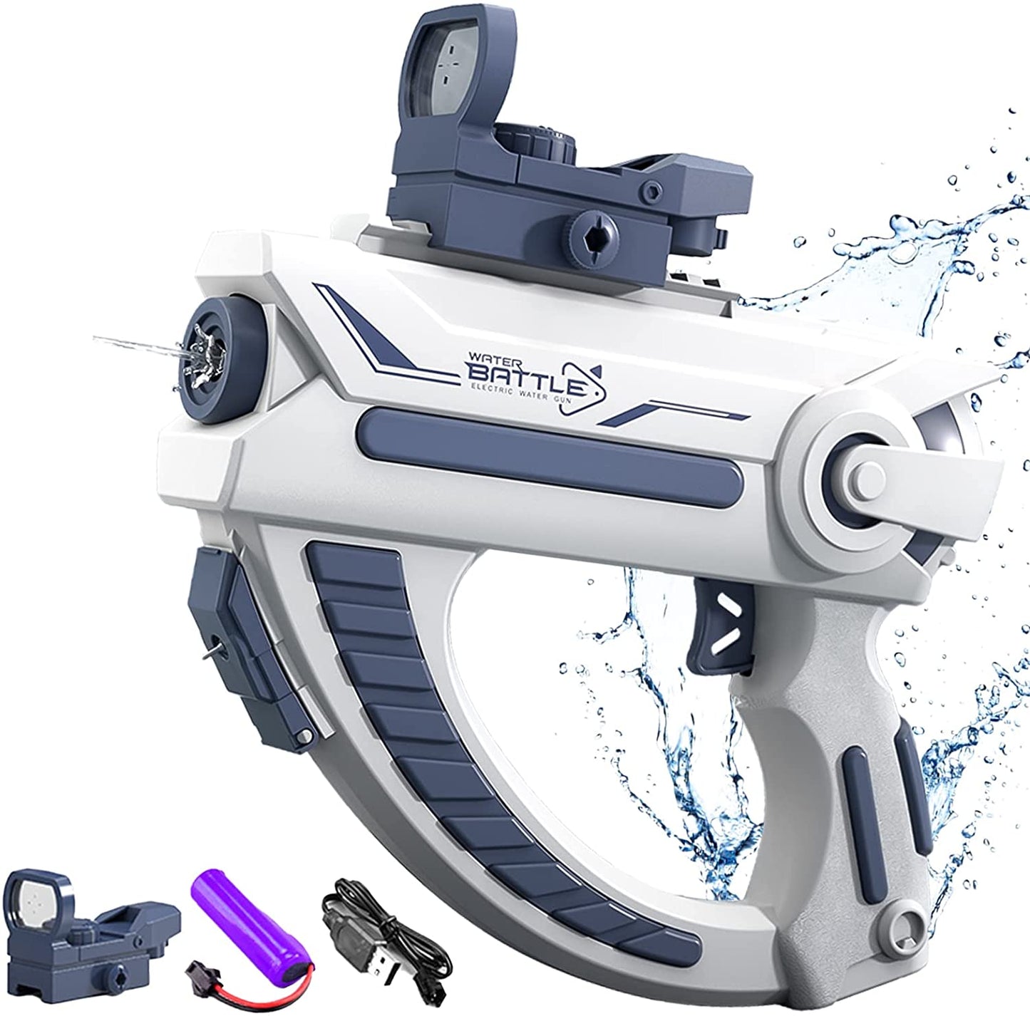 Electric Water Gun Automatic 32 Ft Range Water Guns for Kids Water Guns for Adults Toy for Outdoor Pool Party Beach Outdoor Activity