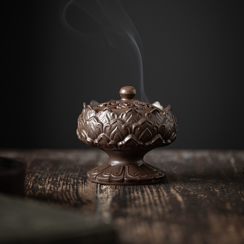 Ceramic Incense Burner Lotus Plate Incense Burner Vintage Sandalwood Incense Incense Burner Home Indoor