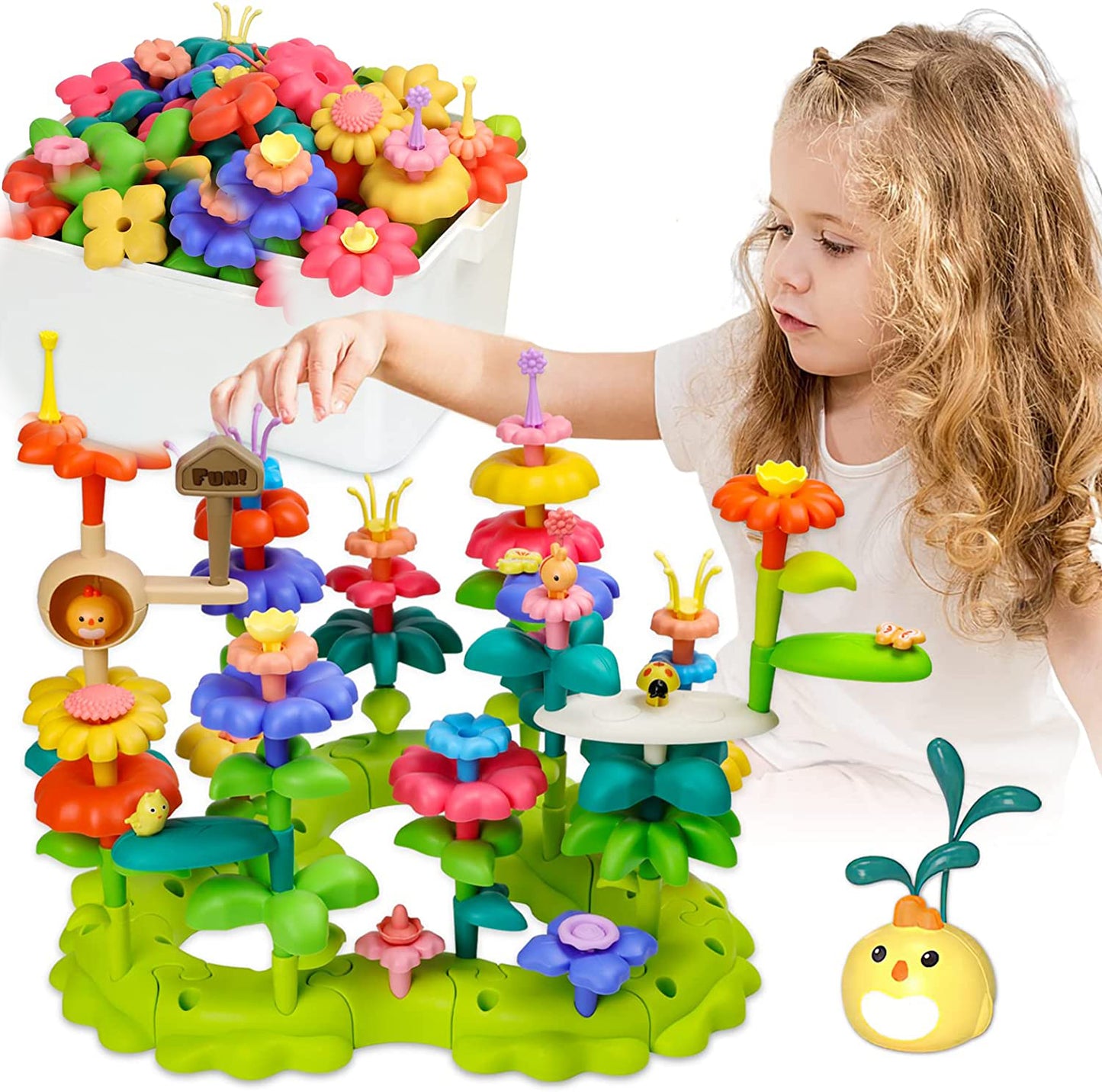 DIY Flower Garden Building Set, Educational Preschool Toys