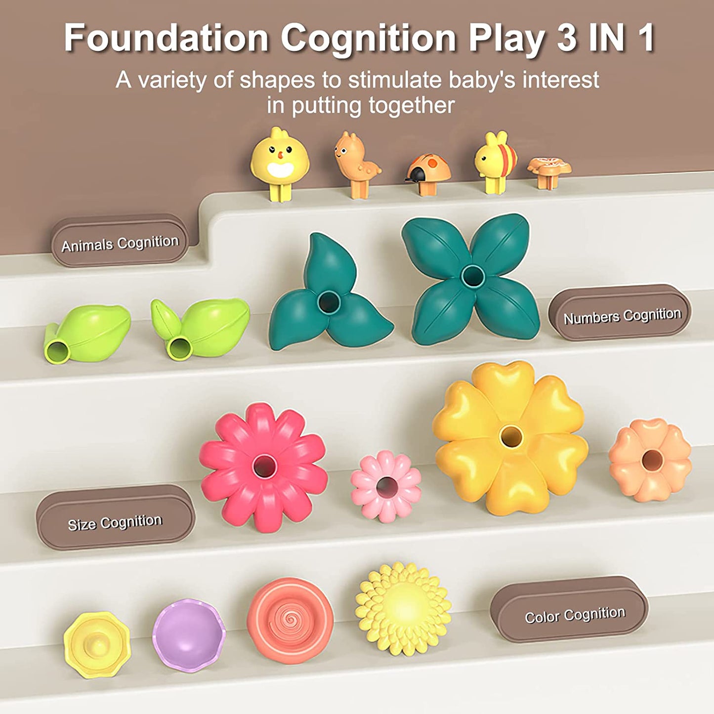 DIY Flower Garden Building Set, Educational Preschool Toys