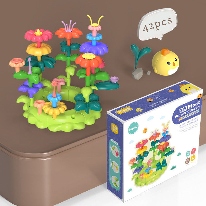 DIY Flower Garden Building Set, Educational Preschool Toys