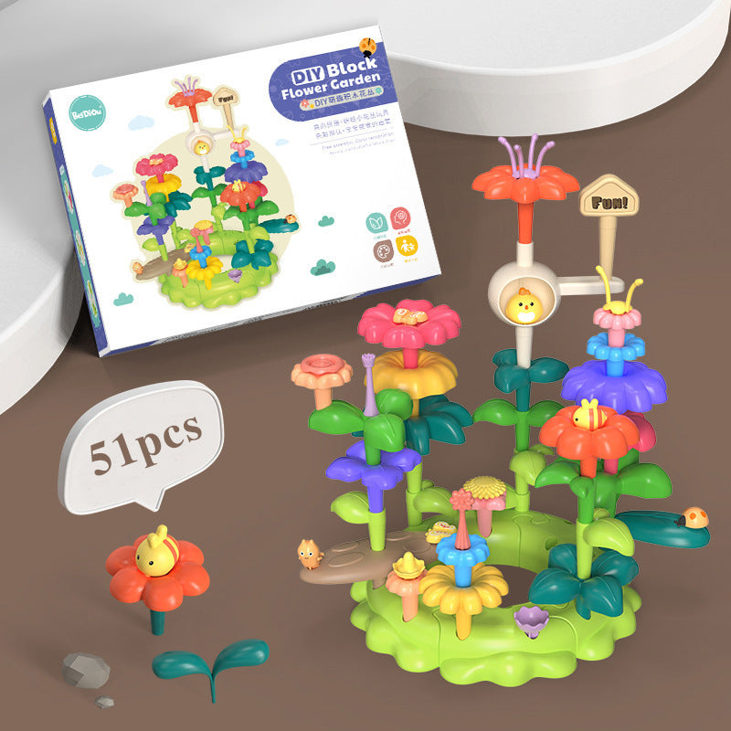 DIY Flower Garden Building Set, Educational Preschool Toys