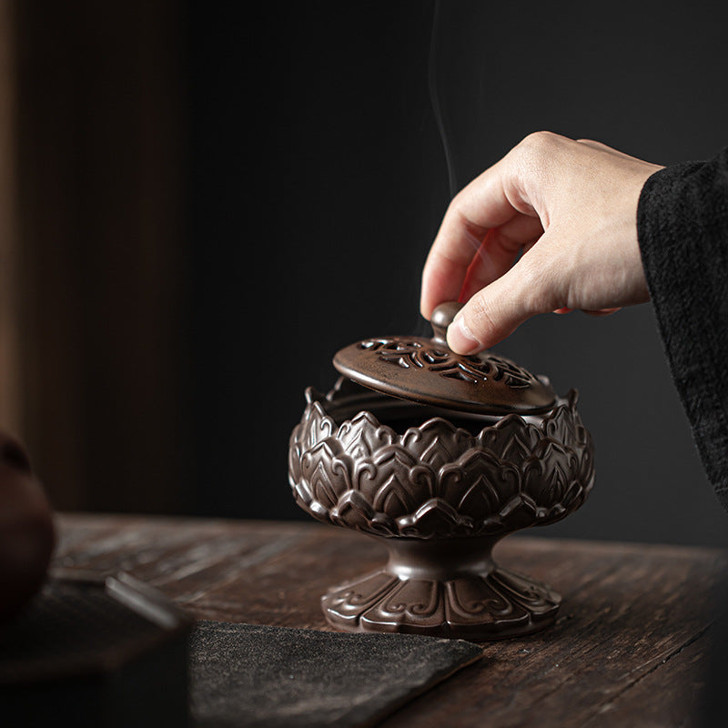 Ceramic Incense Burner Lotus Plate Incense Burner Vintage Sandalwood Incense Incense Burner Home Indoor