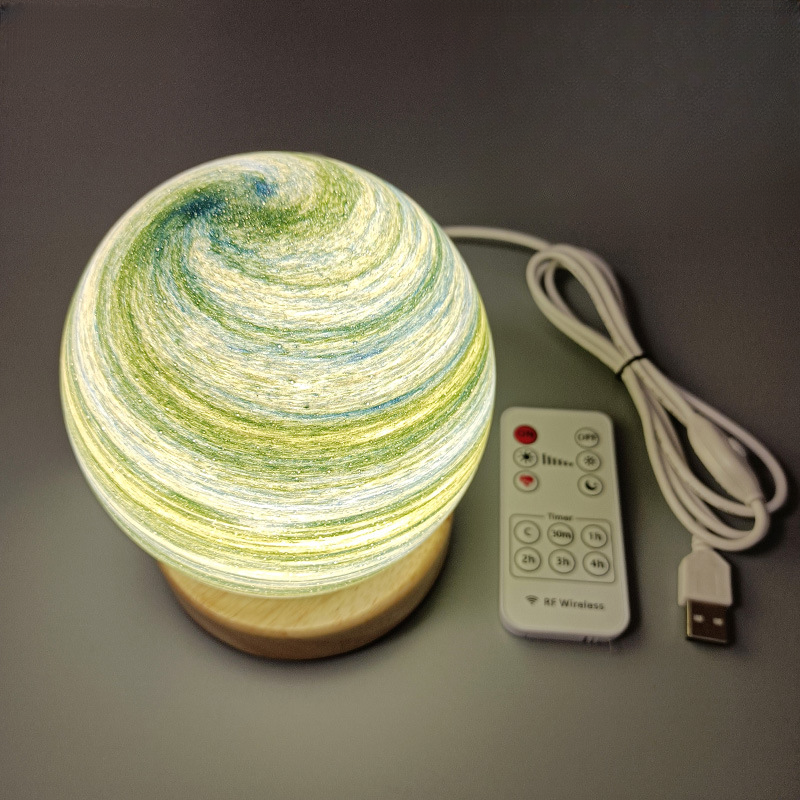 Bedside Lamp, 3D Planet Lamp, ‎Glass Moon Lamp 3 Light Models,Moon Night Light Gift for Girls Boys Kid Birthday Valentine's Day Gift